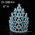 Custom Size Color Big Stone Pageant Rhinestone Crown